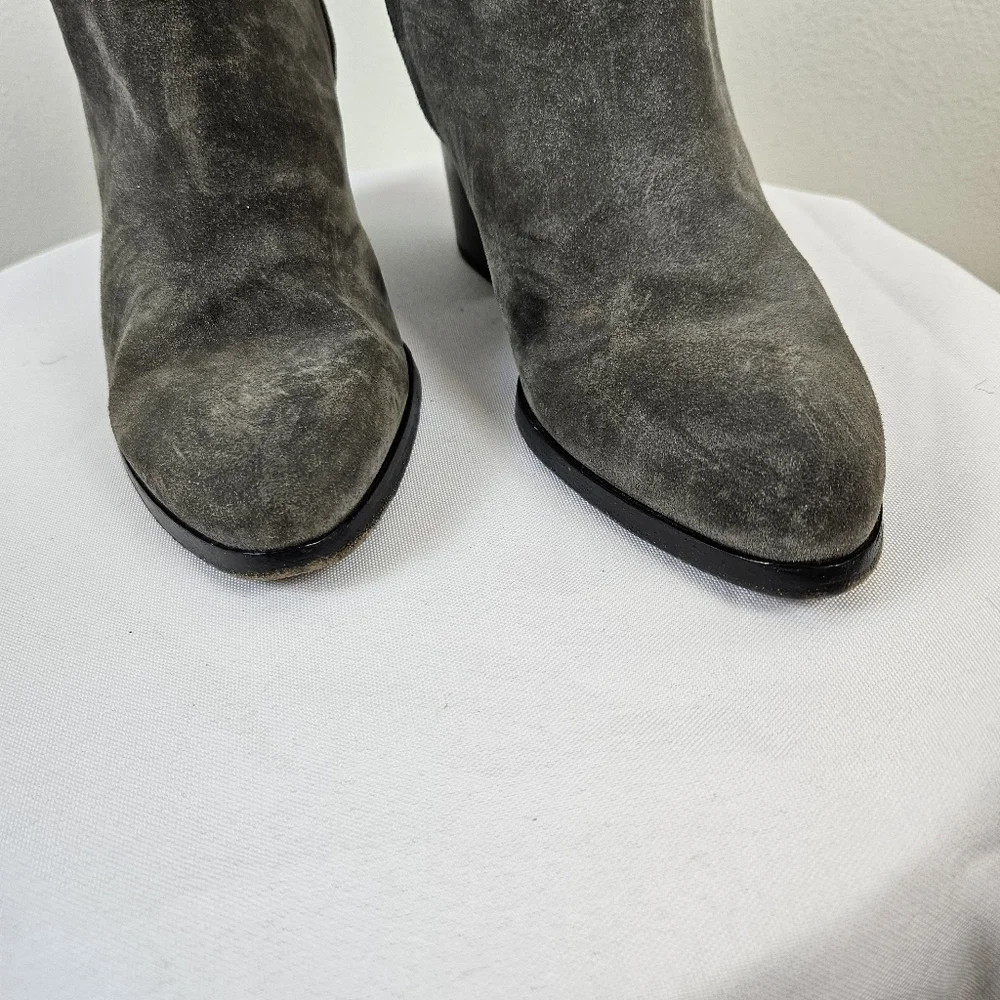 Alexander Wang Suede Leather Gabi Boots Size 39 US 9 Gray